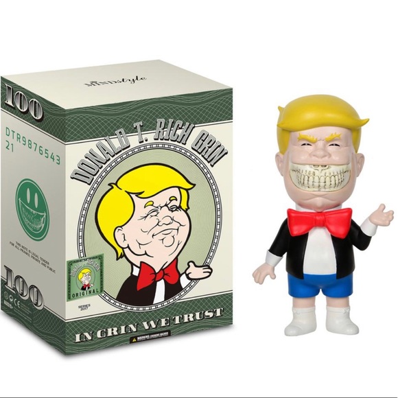 Ron English Mindstyle Donald T. Rich Grin Original - Picture 2 of 4